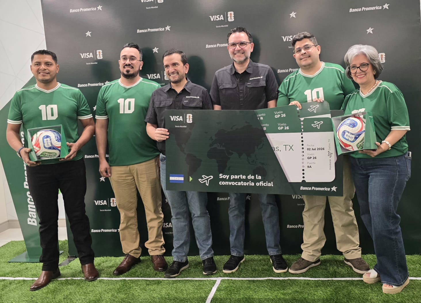 Banco Promerica Honduras revela a los 6 ganadores de la experiencia Copa Mundial de la FIFA 2026™