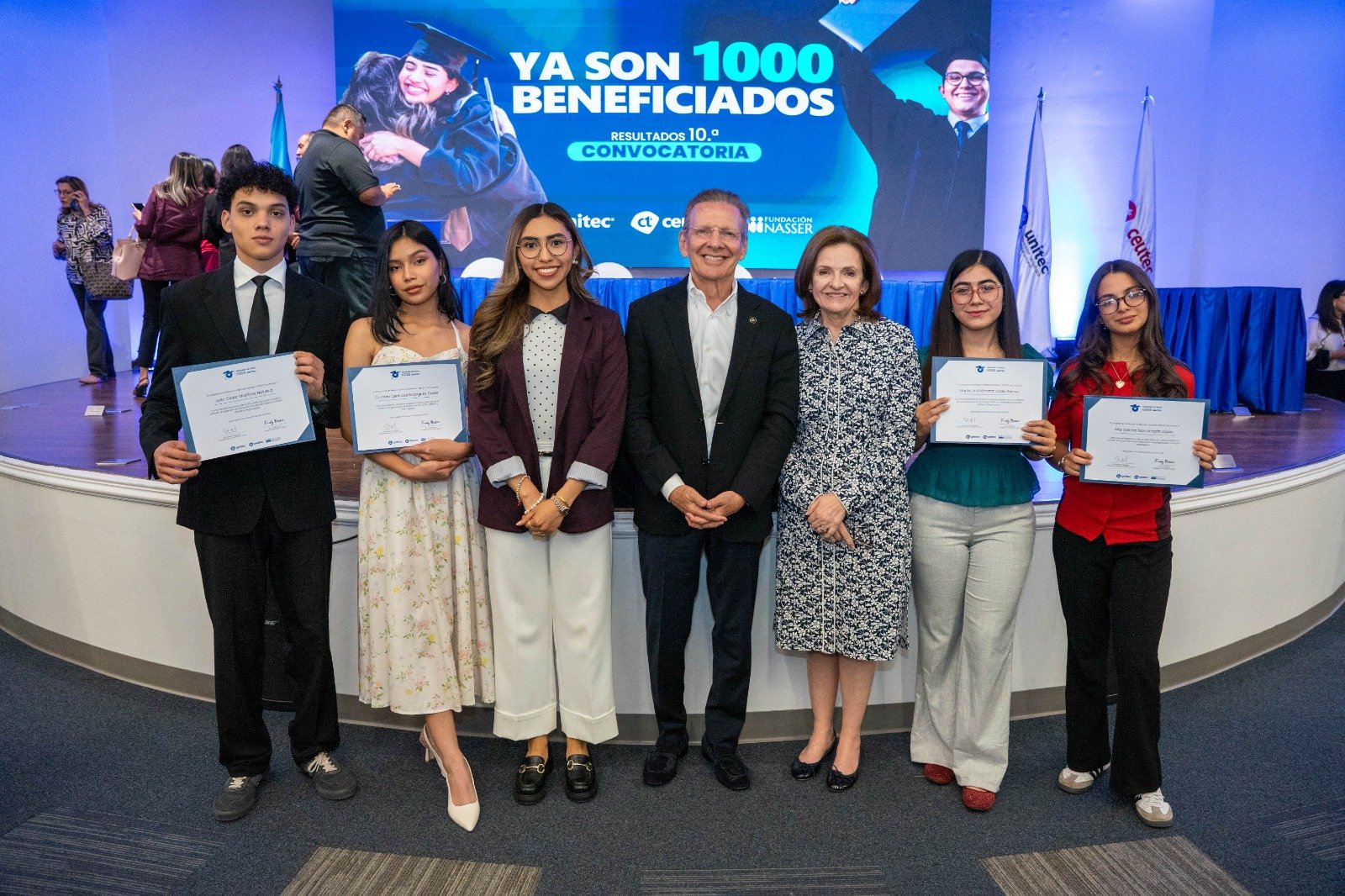Programa de Becas Fundación NASSER-UNITEC Alcanza los 1,000 Jóvenes Beneficiados en su  Décima  Entrega
